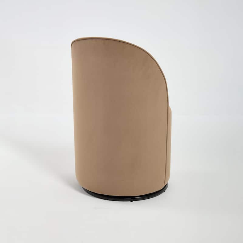 Upholstered Swivel Barrel Chair Dining Chair Side Chair