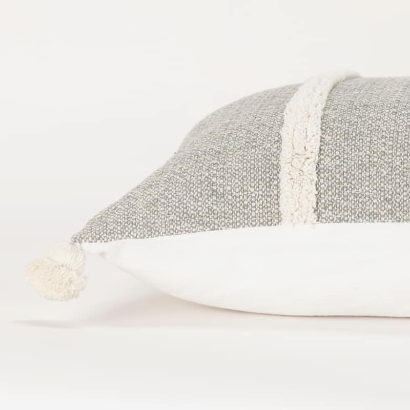 Rizzy Home Striped Throw Pillow with Tassels