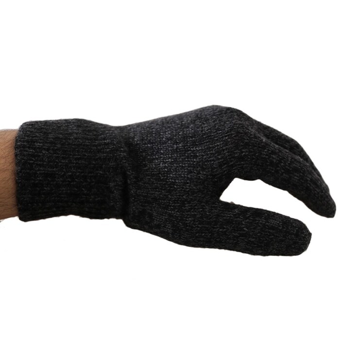 mens black wool gloves