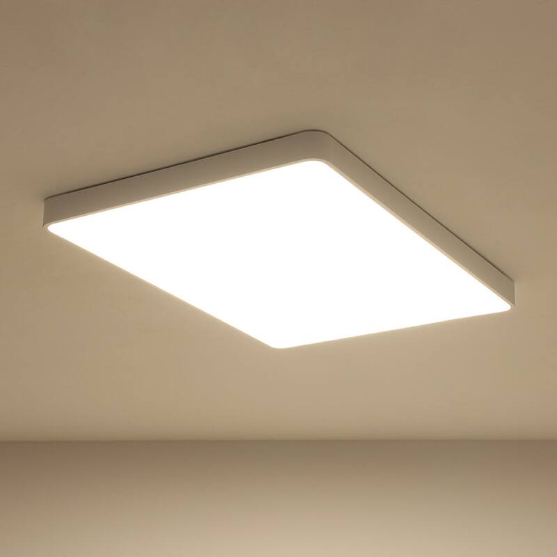 Dimmable LED Wide Rectangular Flush Mount Light 33.9 in