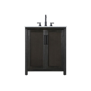 Elegant Lighting VF29530 Alina 30" Free Standing Single Basin Vanity