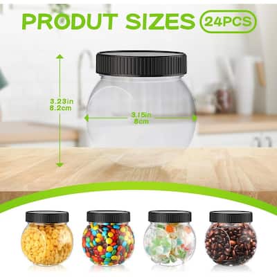 Plastic Candy Jars with Lids