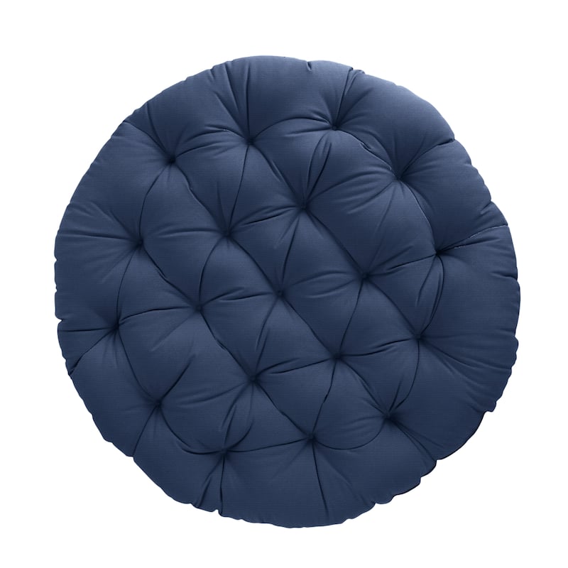 Sorra Home Sunbrella Outdoor Papasan Cushion - Canvas Navy