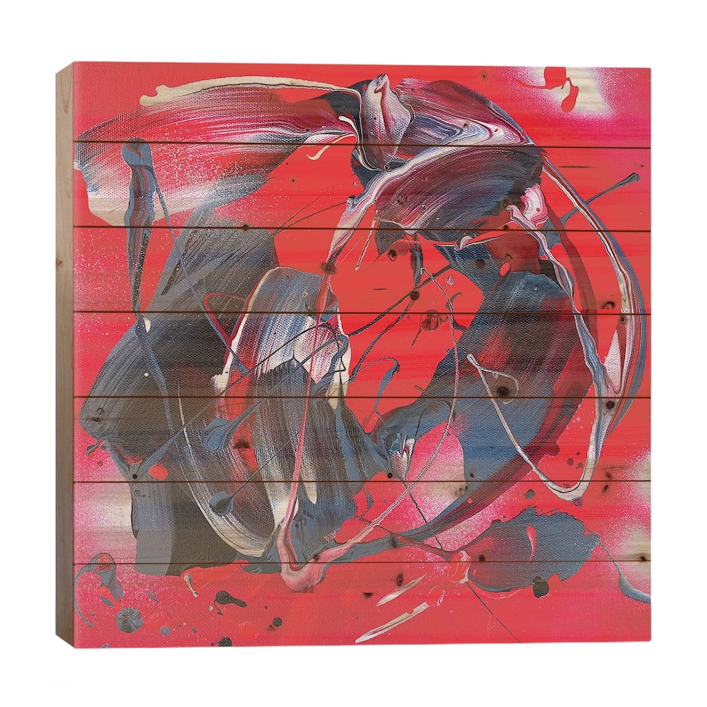 Red Dawn Print On Wood by Michael Carini - Multi-Color