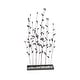 preview thumbnail 14 of 19, Black Metal Floral Decorative Sculpture with Loose Stones