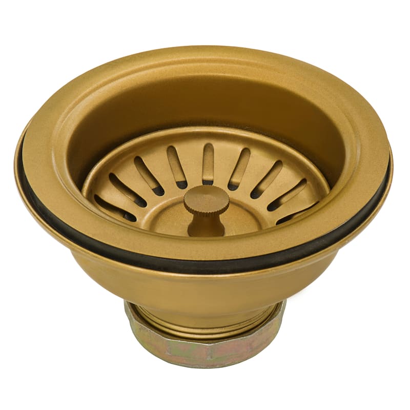 Ruvati 33-inch Apron-Front Farmhouse Kitchen Sink -Tone Matte Gold Stainless Steel Single Bowl - 33" X 22" - 33" X 22"