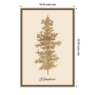 Oh Tanenbaum Framed Canvas Wall Art Print