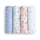 preview thumbnail 45 of 50, aden+anais essentials 4-Pack 100% Cotton Muslin Swaddle Blankets butterfly garden