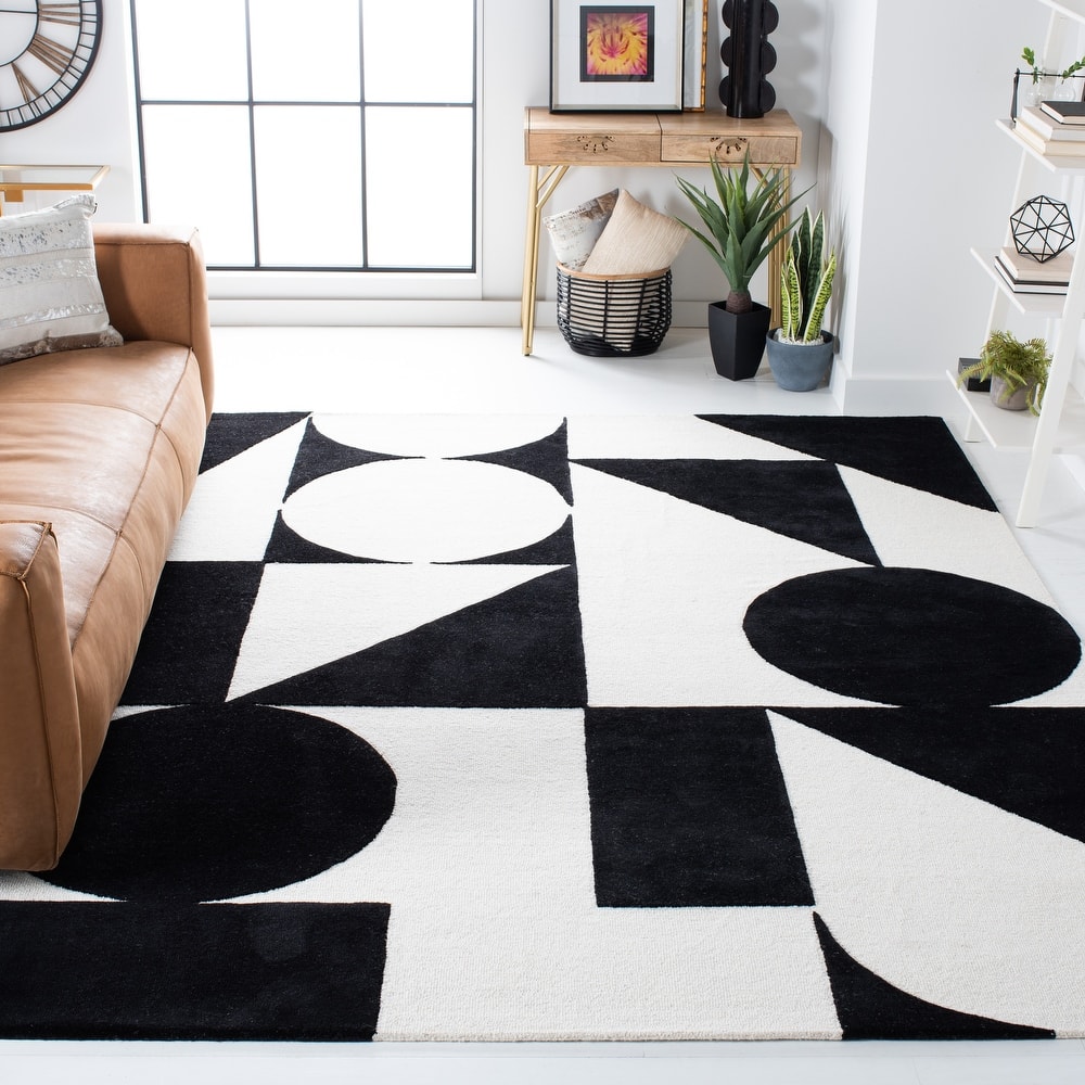 SAFAVIEH Handmade Rodeo Drive Rhianna Mid-Century Modern Wool Rug