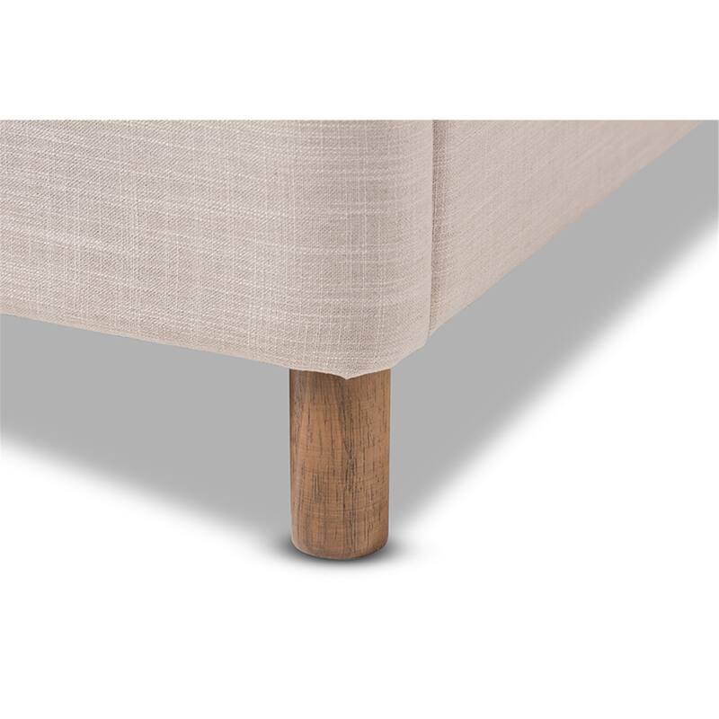 Bohemian Platform Bed with Grid Tufting - Modern Bedroom Furniture, Dark Grey Finish