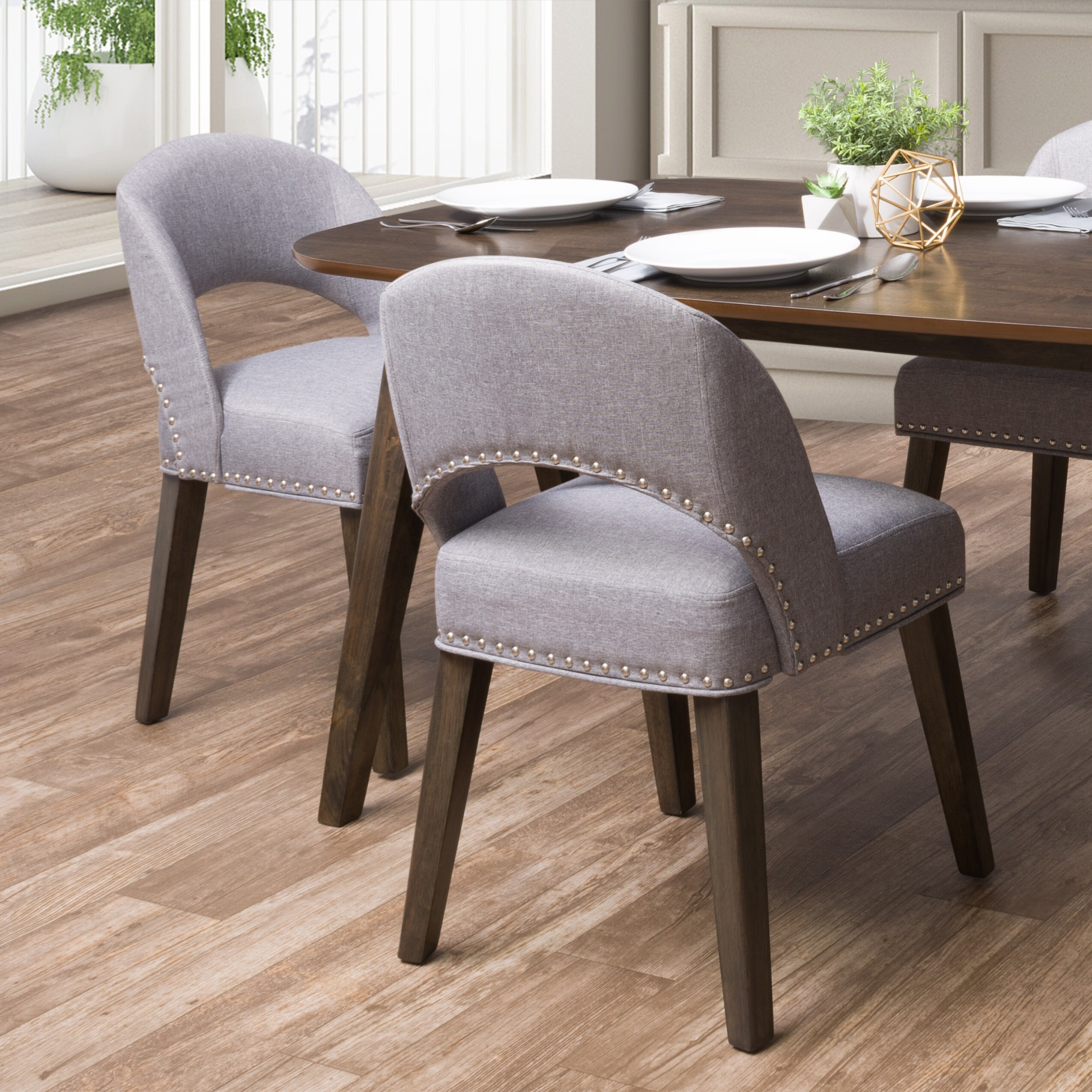 Low back fabric on sale dining chairs
