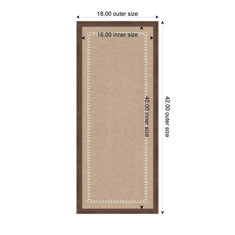 Kate and Laurel Pinboard White Scalloped Edge