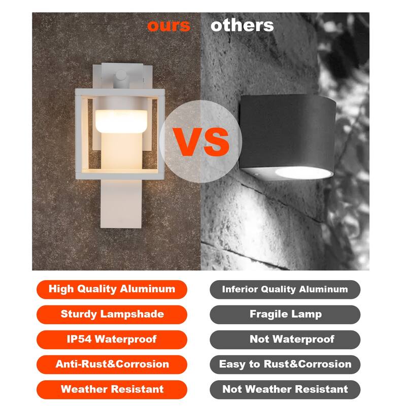 Outdoor Wall Light Wall Sconce GX53 LED Bulb 6.5W 650Lm 3000K 36513