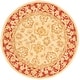 preview thumbnail 50 of 170, SAFAVIEH Anatolia Angeline Traditional Oriental Hand-spun Wool Rug 4' Round - Ivory/Red - Round
