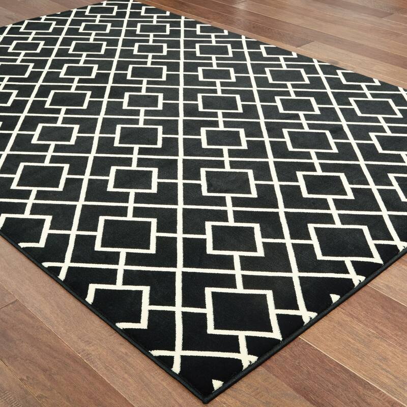 Style Haven Lisette Geometric Lattice Area Rug