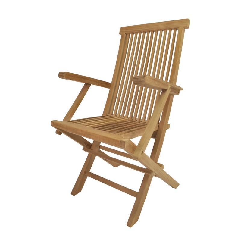 Classic Teak Outdoor Dining Chair - Foldable (Set of 2)