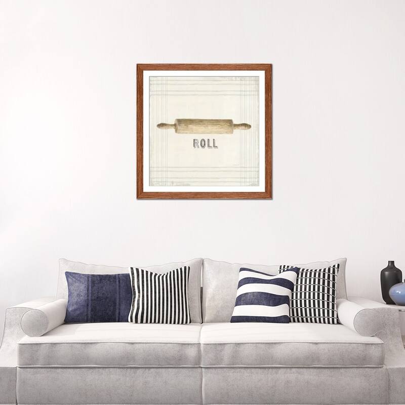 iCanvas "Floursack Kitchen Sign II Neutral Sq" by Danhui Nai