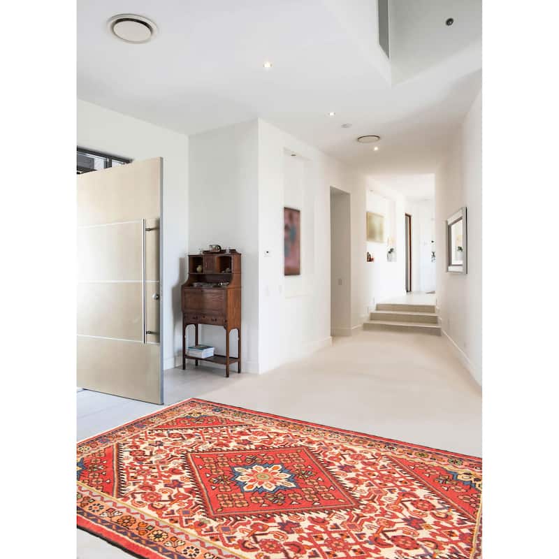 ECARPETGALLERY Hand-knotted Andelz Cream Wool Rug - 3'3 x 5'0