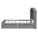 preview thumbnail 17 of 20, Full Size Wood Platform Bed with Storage Headboard and 2 Drawers