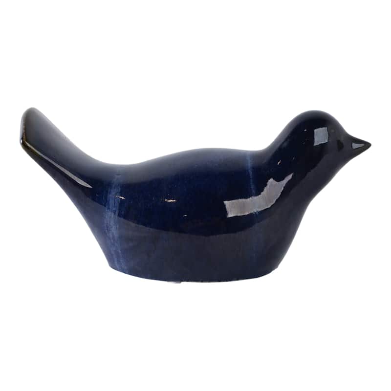 Stoneware and Ceramic Bird Garden Statuary Sculptural Silhouette - Stoneware