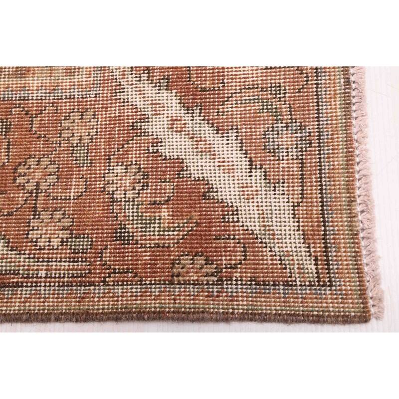 ECARPETGALLERY Hand-knotted Antalya Vintage Brown Wool Rug - 9'3 x 12'2