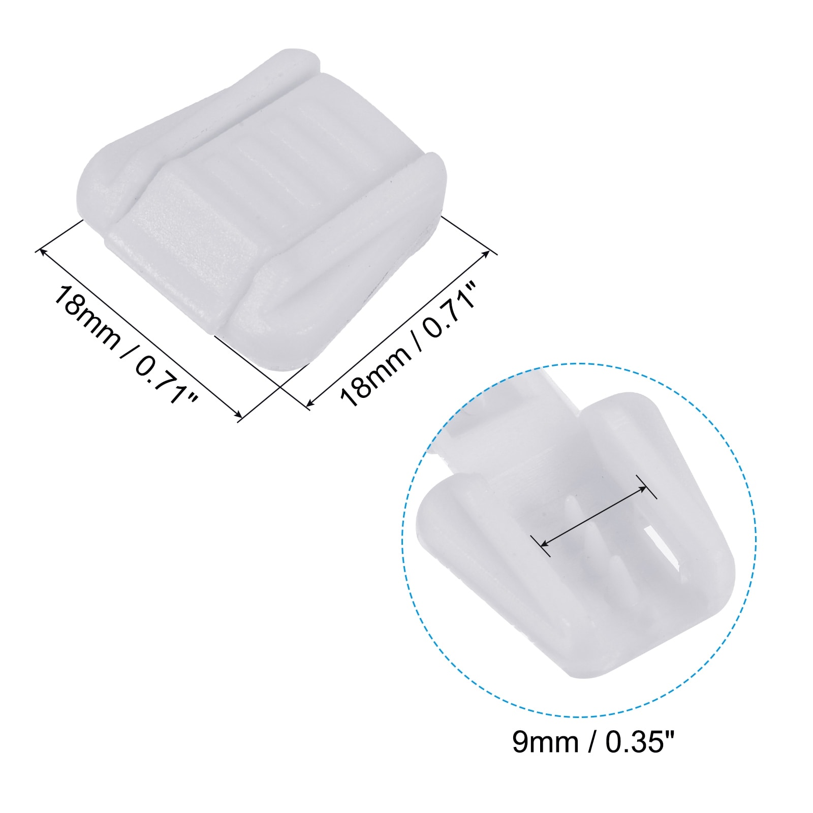 Zipper Pull Cord Ends, Zip Clip Buckle End Lock for Backpacks, Luggage, Purses