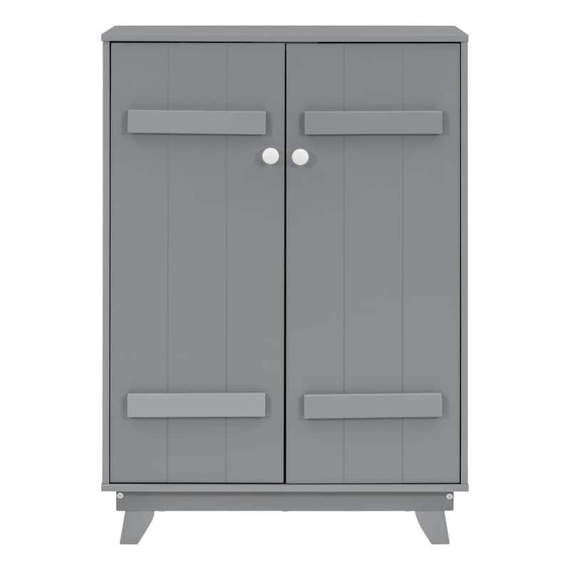 Wooden Wardrobe Cabinet,Storage Armoires with Hanging Rod,Doors,for Kids