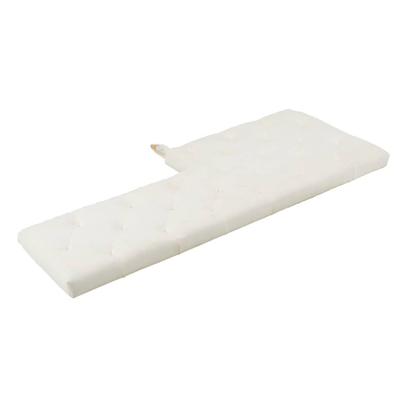 Anmytek Dog Crate Bench with Padded Seat,Wooden Pet Kennel Furniture,End of Bed Bench Ottoman with Removable Cushion