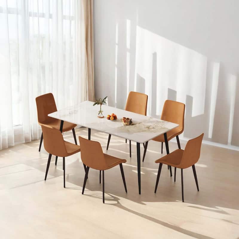 Modern Upholstered Dining Chairs Set of 2, Stylish and Comfortable Seating