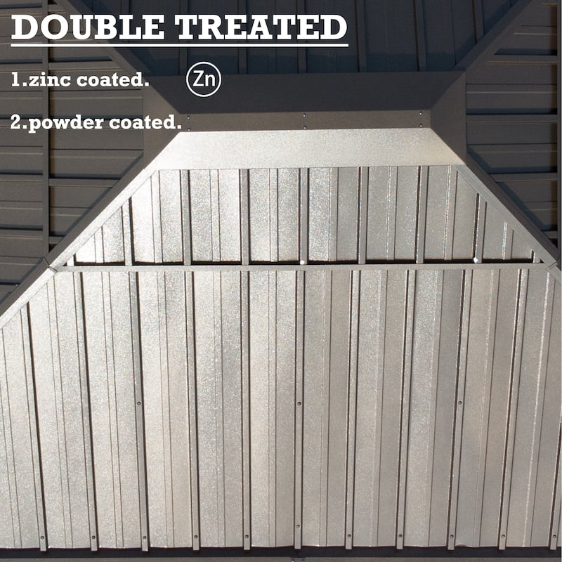 Kozyard Alexander 12x12-foot Hardtop Gazebo with a Mosquito Net