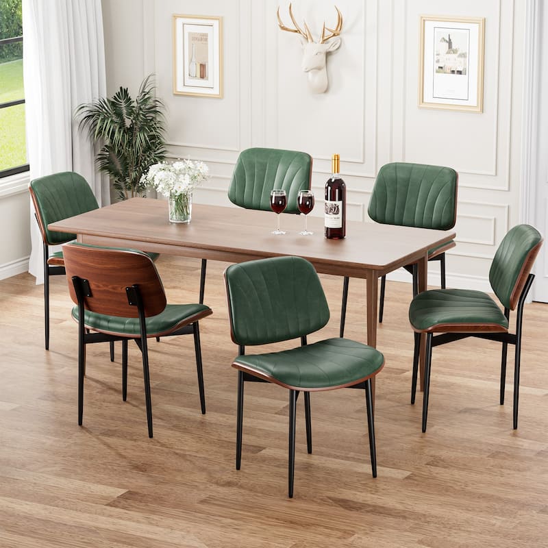 Mid Century Modern Dining Chairs, Upholstered Dining Chairs Set of 2