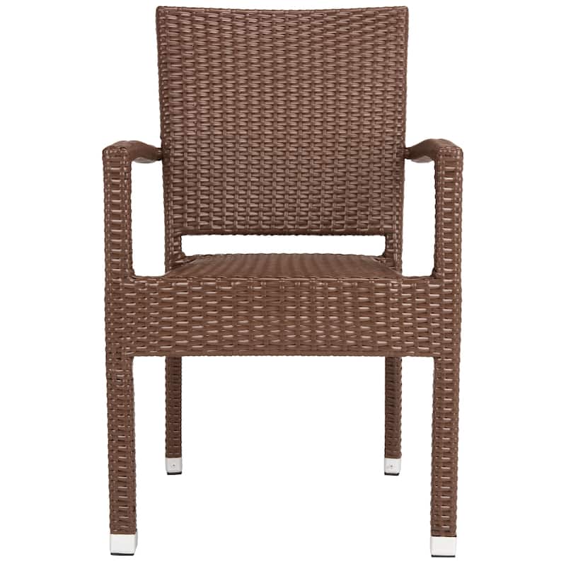 SAFAVIEH Outdoor Nautica Arm Chair (Set of 2) - 22W x 34D x 23H