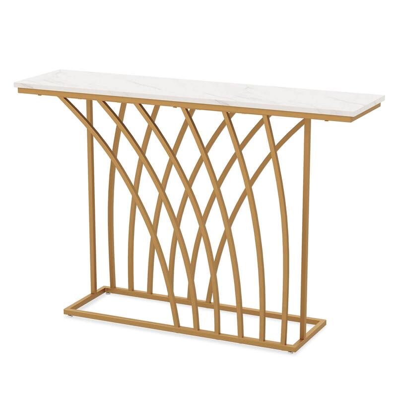 Costway 48'' Console Table Modern Accent Entryway Table Long Behind - See Details