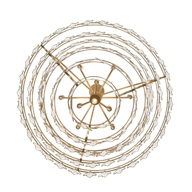 Varaluz Fleur 10-Light Chandelier - French Gold