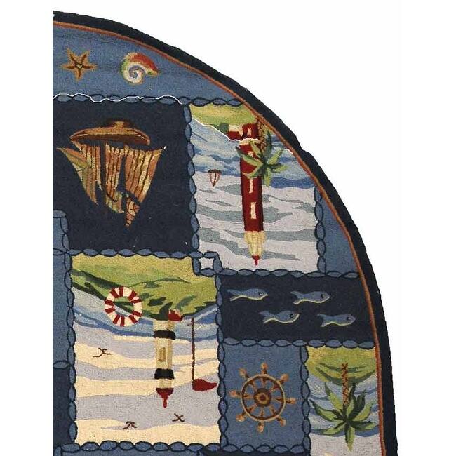 SAFAVIEH Handmade Chelsea Laurenzia French Country Nautical Wool Rug