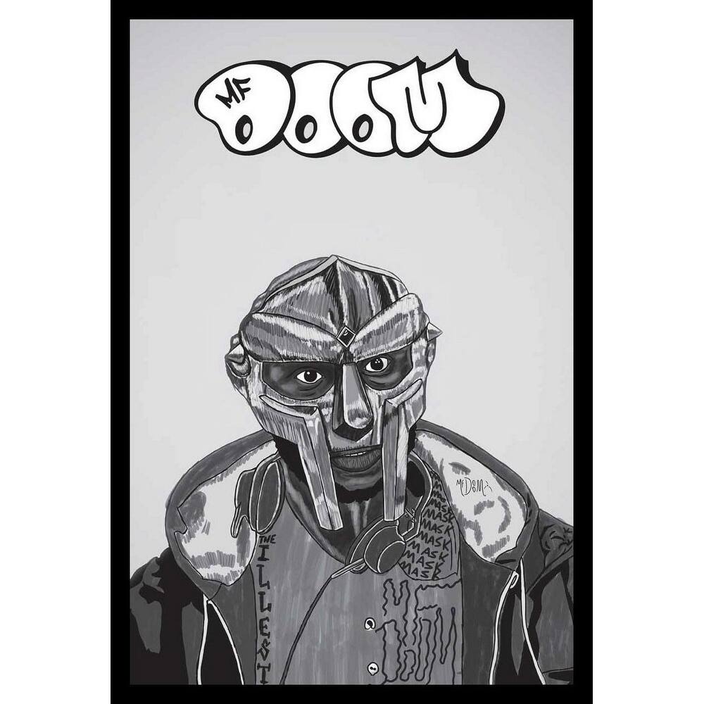 MF Doom Comic Framed Poster - 24 x 36 Inch