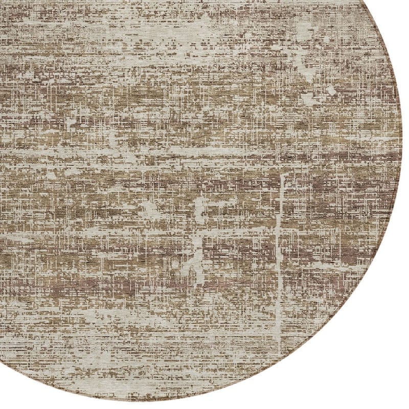 HomeRoots Abstract Transitional Rectangle Outdoor Rug