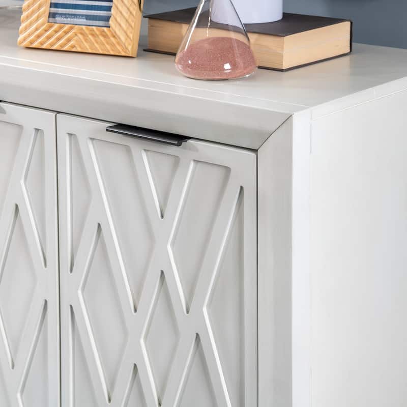 Camlin Wood 3-Door Adjustable Accent Cabinet