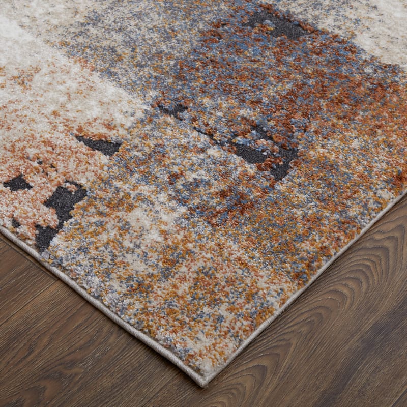 Grand Bazaar Odera Machine Made Color Block Modern Area Rug