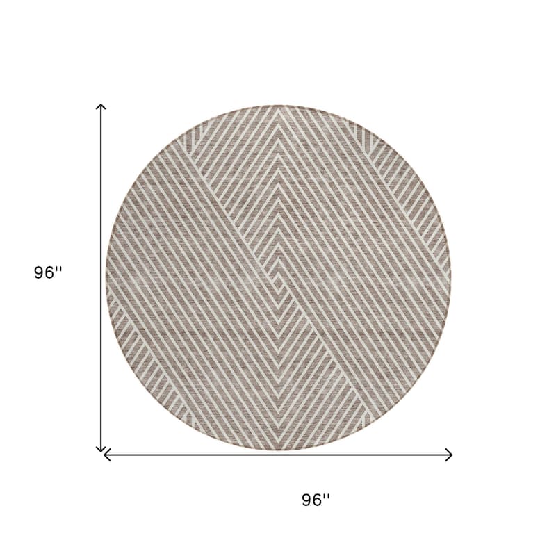 HomeRoots Geometric Transitional Rectangle Outdoor Rug