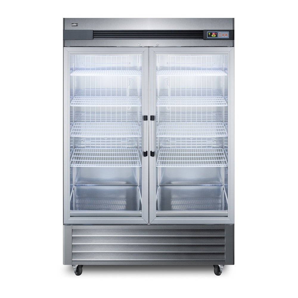 Summit 56 Inch Wide 49 Cu. Ft. Commercial Reach-In Refrigerator with - Stainless Steel