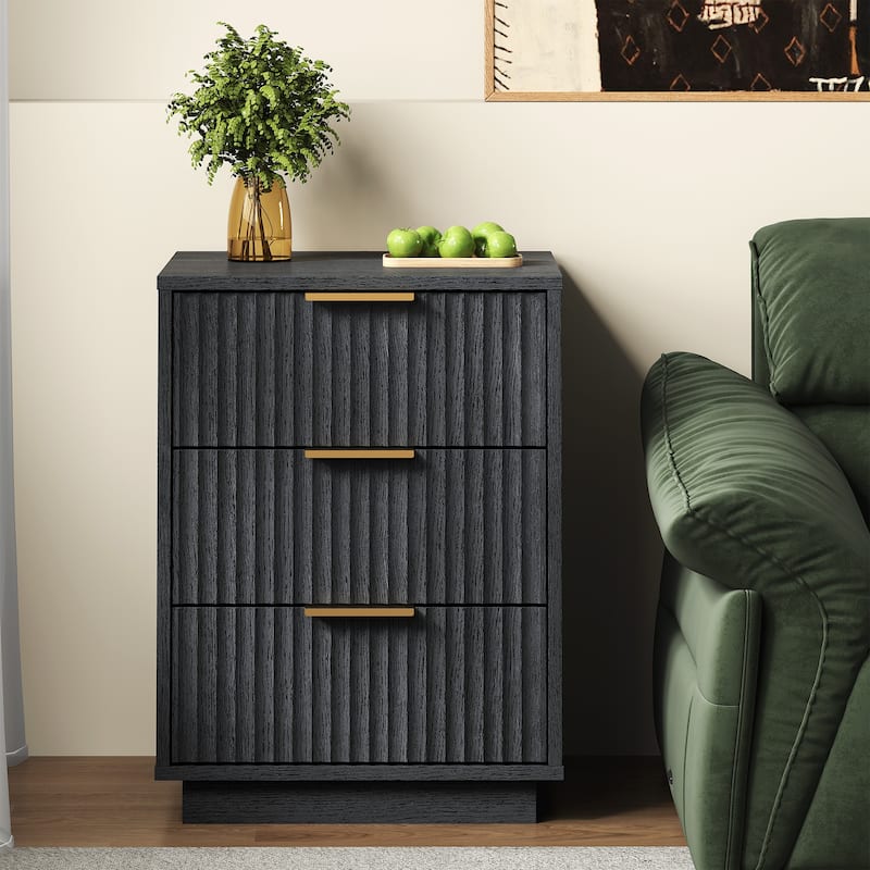 3-Drawer Nightstand for Bedroom
