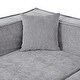 preview thumbnail 14 of 41, Roomfitters Modern Sectional Sofa with Curved Design, Luxurious Chenille Fabric, Two Throw Pillows, L-Shaped Modular Couch
