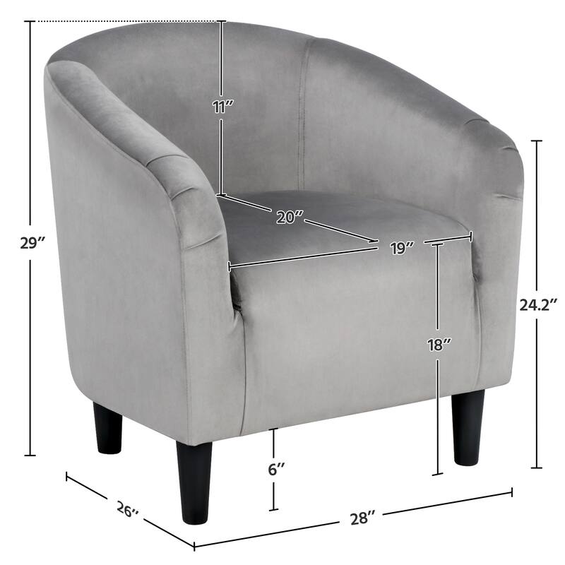Yaheetech Club Chair Accent Arm Contemporary Style