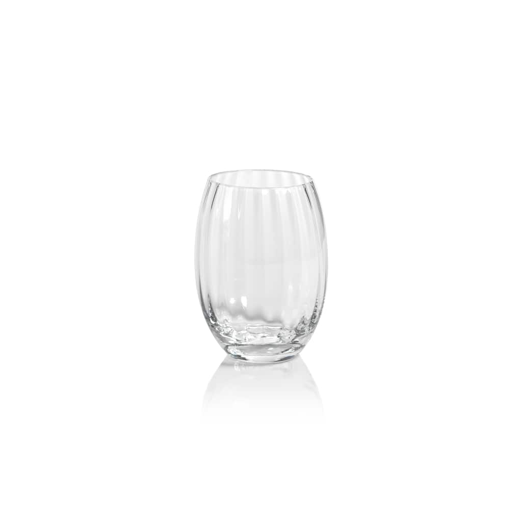 Malden Optic Stemless All-Purpose Glasses, Set of 4