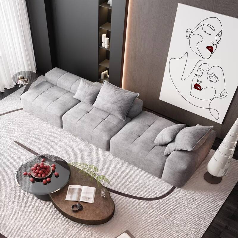 Oversized Modular Sectional Sofa,Sparkling Chenille Fabric,DIY Sofa