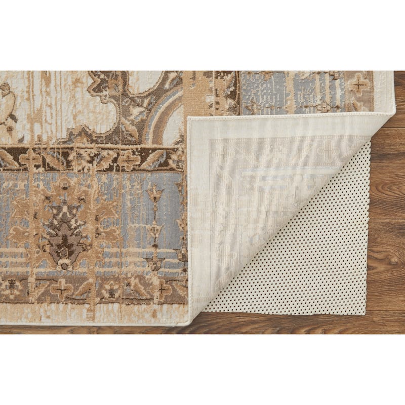 Grand Bazaar Neoma Machine Made Bordered Traditional Area Rug