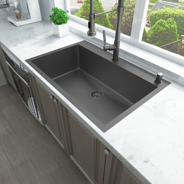 Sinber Drop in Single Bowl 304 Stainless Steel Kitchen Sink