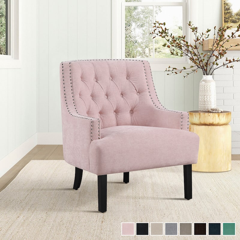 Lorenzi Upholstered Button-tufted Accent Chair