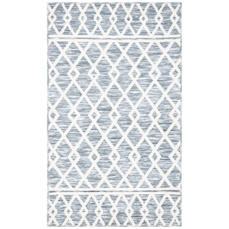 SAFAVIEH Easy Care Machine Washable Mairead Geometric Rug - 2' x 3' - Grey/Ivory - Rectangle